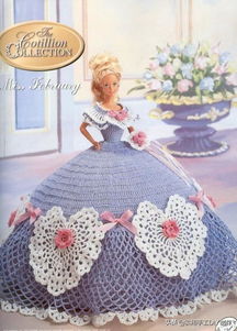 针织作品 芭比娃娃的公主裙子,真好看